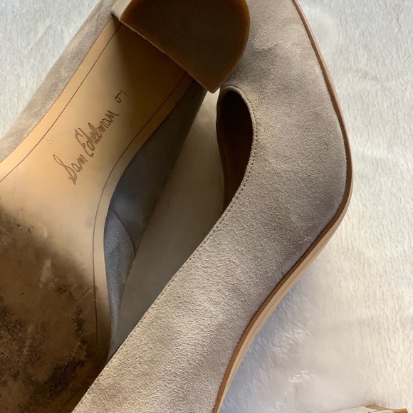 Sam Edelman Gray Suede Pumps / Size 9 - Picture 4 of 6